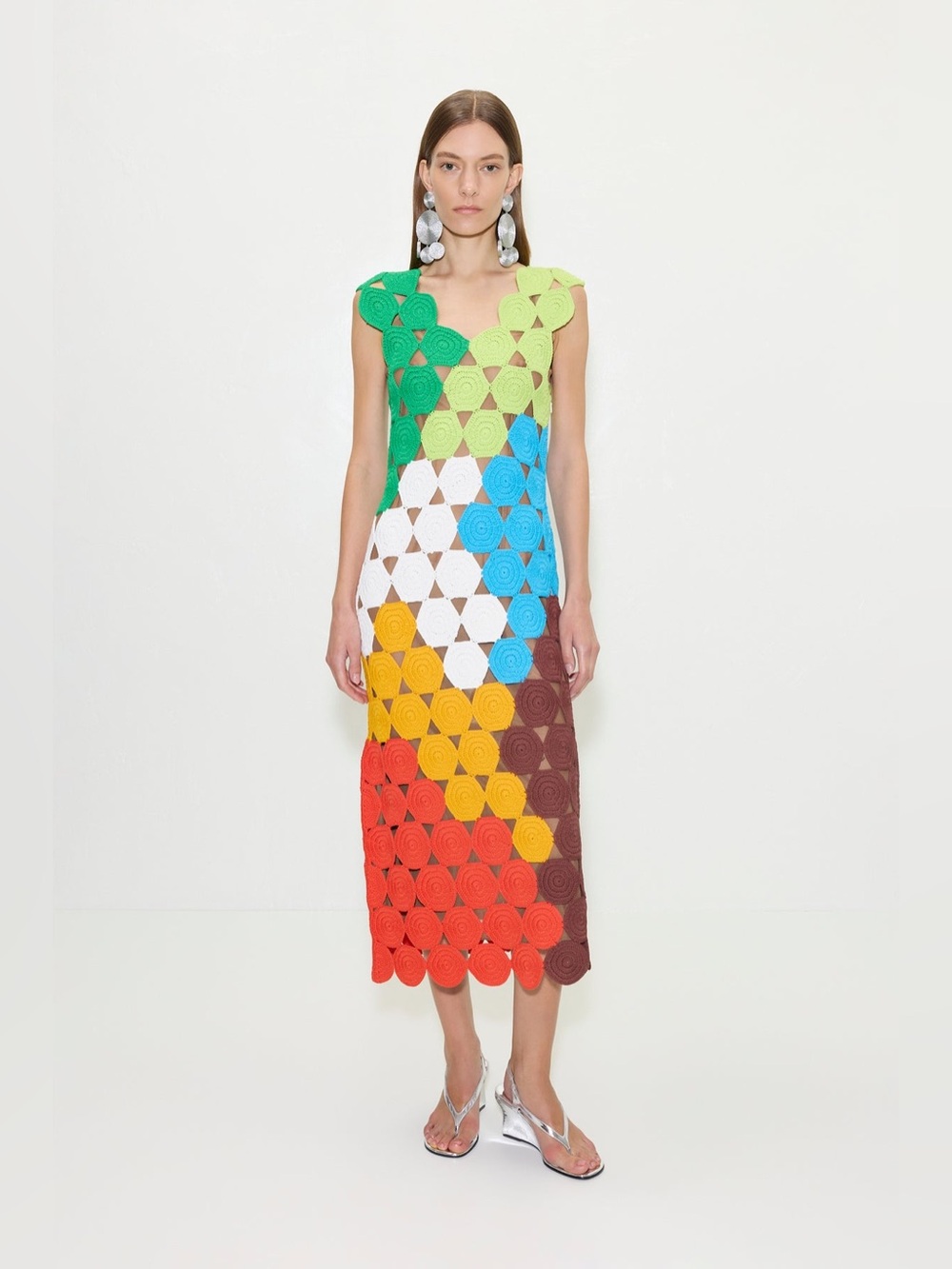 Simon Miller Muro Crochet Dress in Island Multi